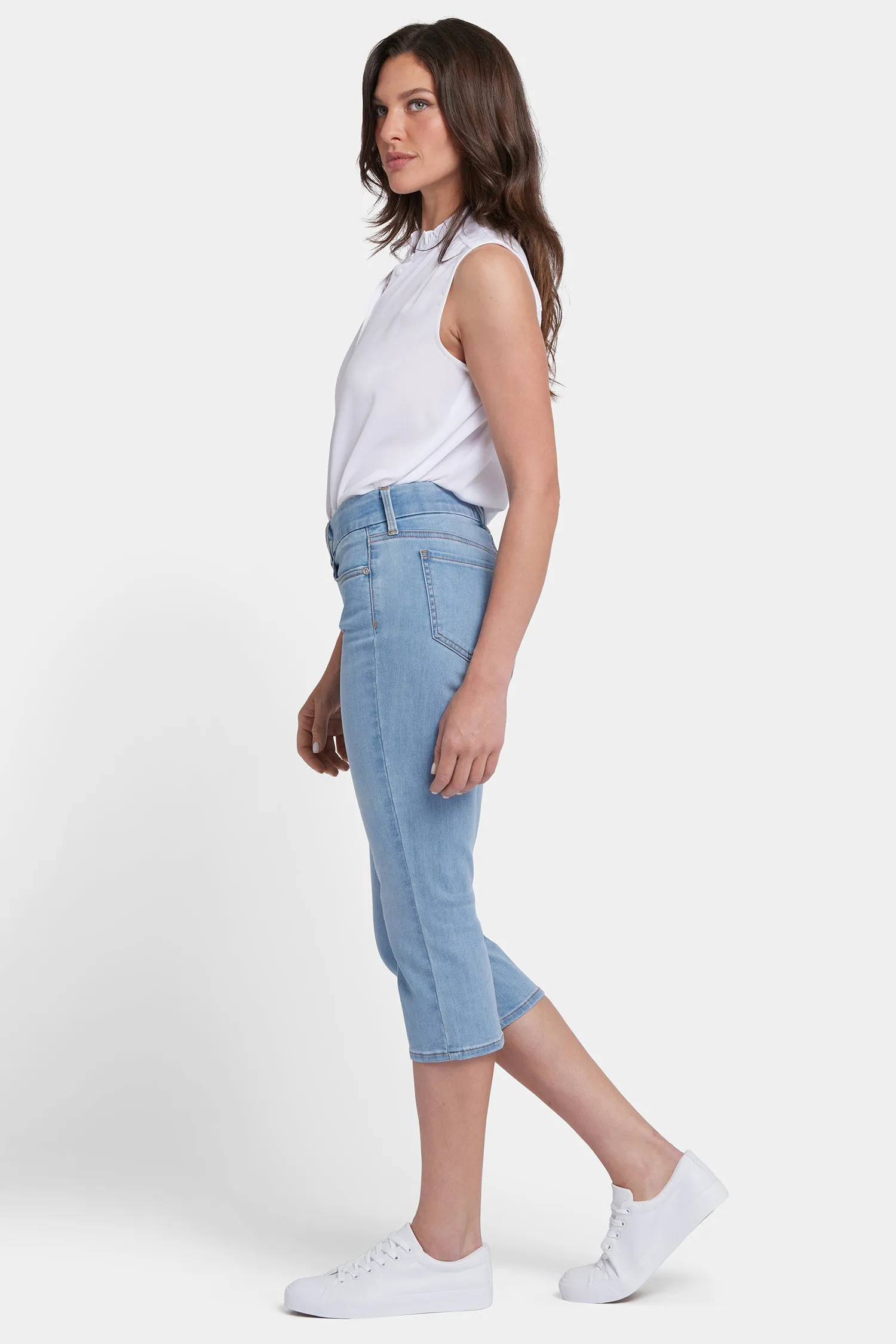 Waist-Match™ Marilyn Straight Crop Jeans - Santiago Sea