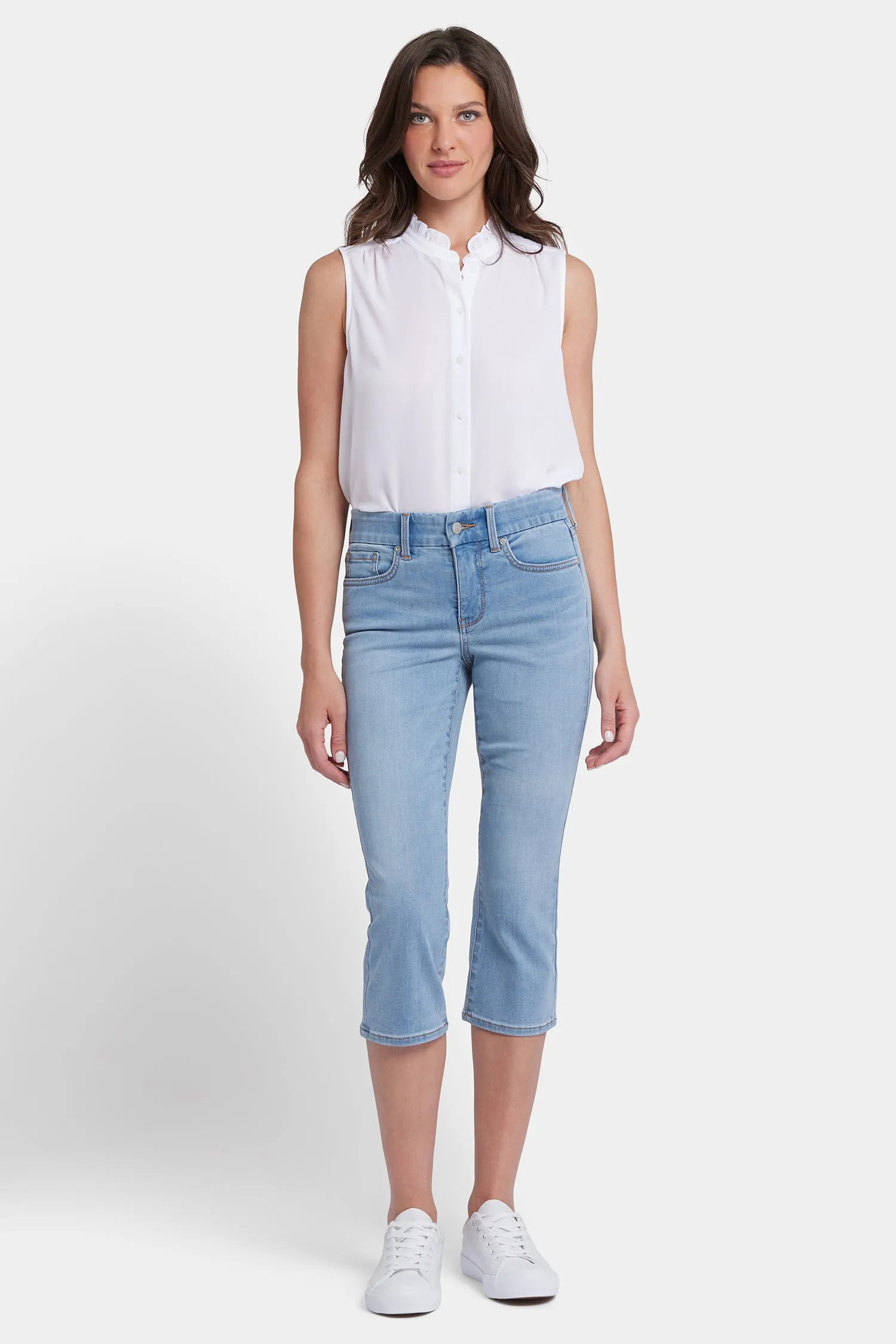 Waist-Match™ Marilyn Straight Crop Jeans - Santiago Sea