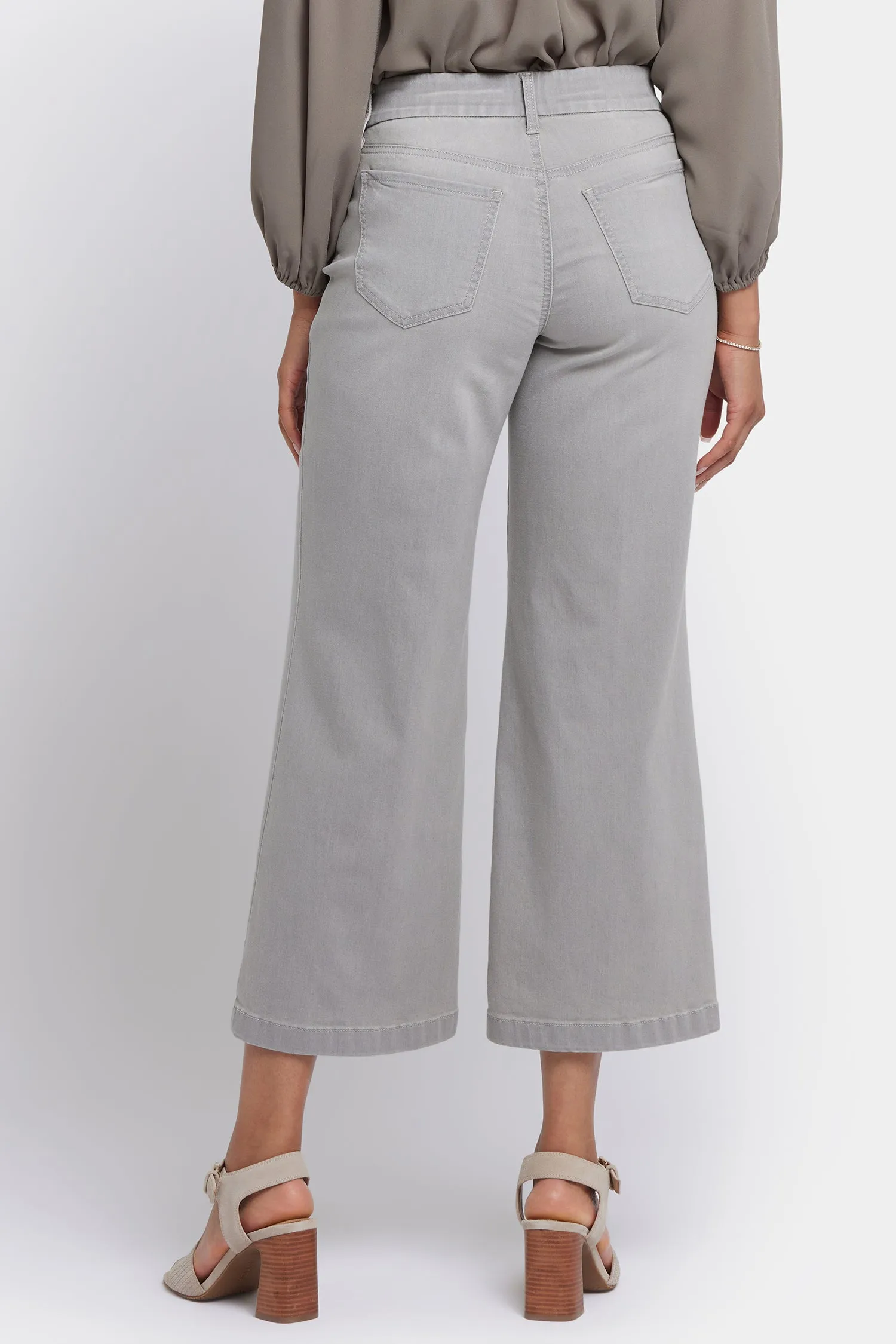 Waist-Match™ Teresa Wide Leg Ankle Jeans - Grenada Mist