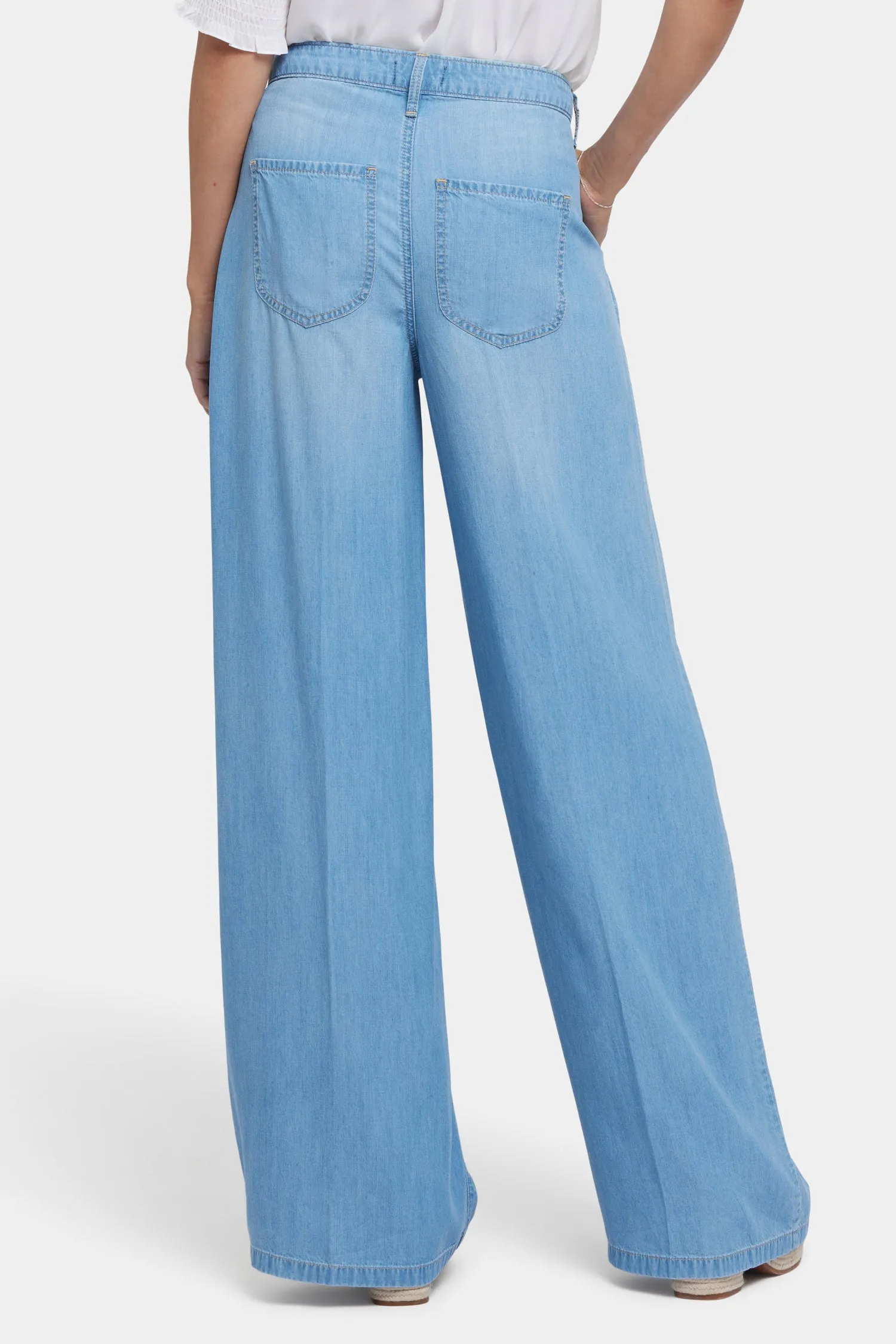 Whitney Pleated Trouser Pants - Canary Beach