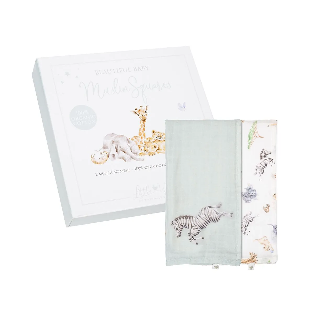 Wrendale Little Savannah African Animal Muslin Gift Set